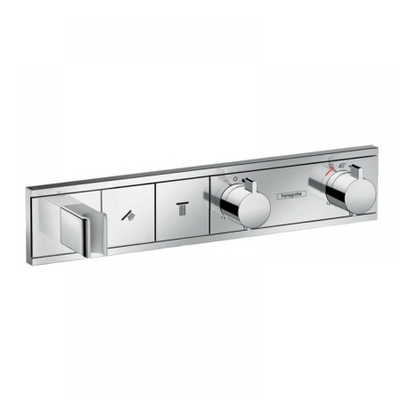 Термостатический смеситель для душа Hansgrohe RainSelect 15355000S со скрытой частью (15355000+15310180) хром
