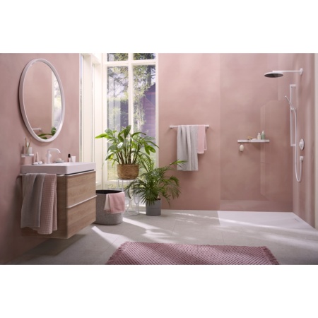 Смеситель для раковины hansgrohe Tecturis S 110 Fine CoolStart, EcoSmart+, 73321700, матовый белый