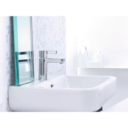 Смеситель hansgrohe Metris S для раковины со сливным гарнитуром 31060000, хром