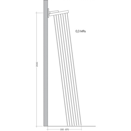 Верхний душ hansgrohe Rainfinity 360 1jet с настенным разъемом 26230000, хром
