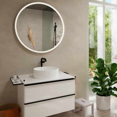 Смеситель для раковины hansgrohe Tecturis S 240 Fine, CoolStart, EcoSmart+, 73372670, матовый черный