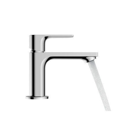 Смеситель для раковины hansgrohe Rebris E 80, со сливным гарнитуром 72550000, хром