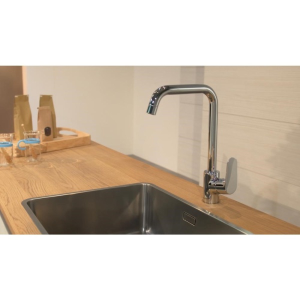 Смеситель hansgrohe Focus для кухонной мойки с поворотным изливом на 3 положения 31820800, под сталь