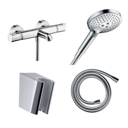 Готовый набор для ванны hansgrohe Ecostat с ручным душем Raindance HG-PR118, хром