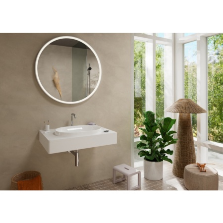 Смеситель для раковины hansgrohe Tecturis S 150 CoolStart EcoSmart+, с донным клапаном, 73353000, хром