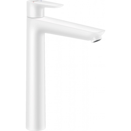 Смеситель hansgrohe Talis E для раковины, со сливным гарнитуром 71717700, матовый белый