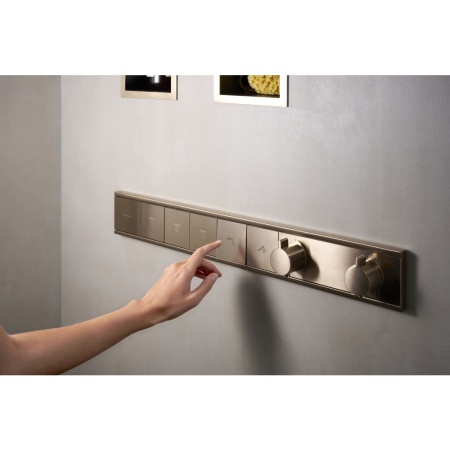 Термостат Hansgrohe RainSelect, скрытого монтажа, для 5 потребителей, 15384670, матовый черный