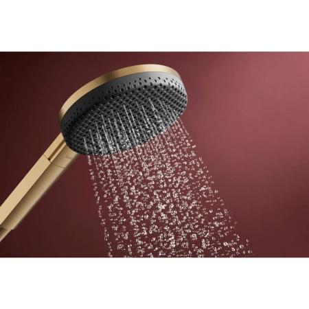 Душевой гарнитур hansgrohe Raindance Alive Select S 125, 3 струи, со штангой Unica E Puro 90 см, 24601140, шлифованная бронза