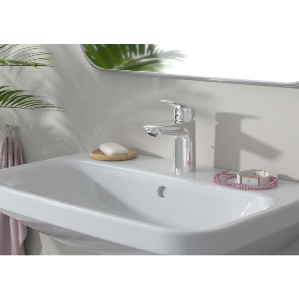 Смеситель hansgrohe Logis для раковины со средним изливом и сливным гарнитуром 71100000, хром