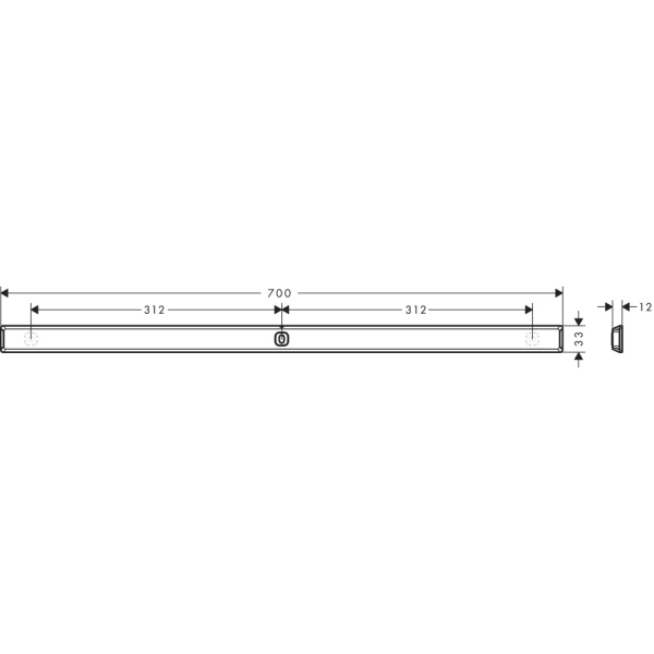 Штанга hansgrohe WallStoris Planet Edition 700 мм 28911210, песок