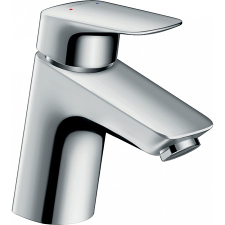 Смеситель hansgrohe Logis для раковины со сливным клапаном Push-Open 71077000, хром