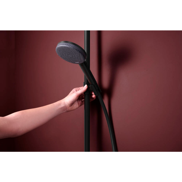 Душевая система hansgrohe Raindance Alive S Puro Showerpipe 300 1jet с Ecostat Element, 24592670, матовый черный