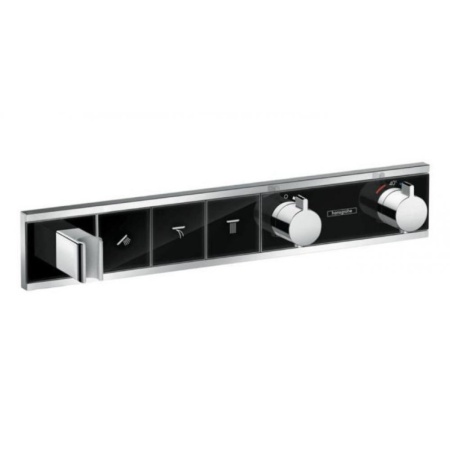 Термостат hansgrohe RainSelect для душа на 3 потребителя 15356600, черный/хром