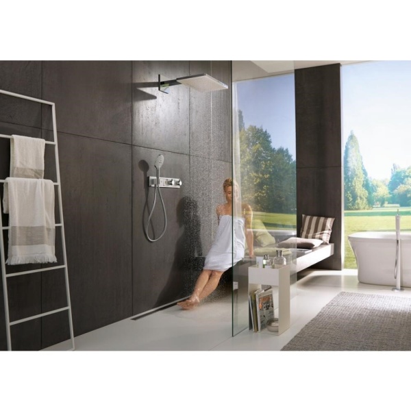 Термостат hansgrohe RainSelect для душа на 3 потребителя 15356400, белый/хром