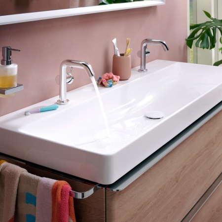 Смеситель для раковины hansgrohe Tecturis S 110 Fine CoolStart, EcoSmart+, 73321000, хром
