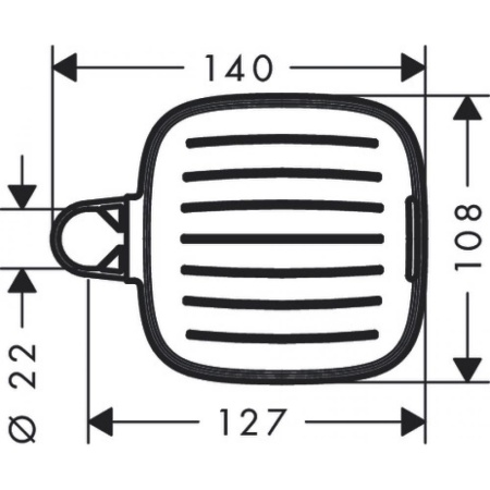 Мыльница Hansgrohe Cassetta E 26519000, хром