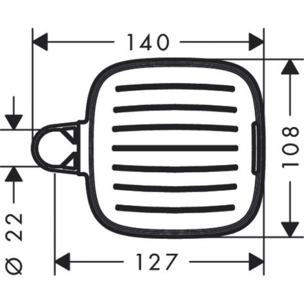 Мыльница Hansgrohe Cassetta E 26519000, хром