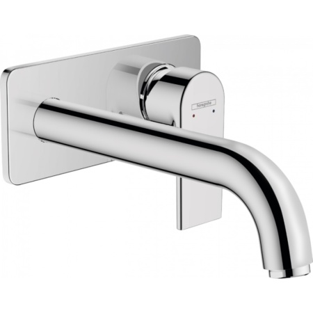 Смеситель для раковины настенный, излив 20,4 Hansgrohe Vernis Shape 71578000, хром