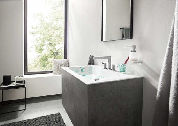Смеситель для раковины Hansgrohe Finoris 110, со сливным клапаном Push-Open, хром, 76033000