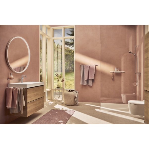 Смеситель для раковины hansgrohe Tecturis S 150 Fine CoolStart, EcoSmart+, со сливным клапаном Push-Open, 73340000, хром