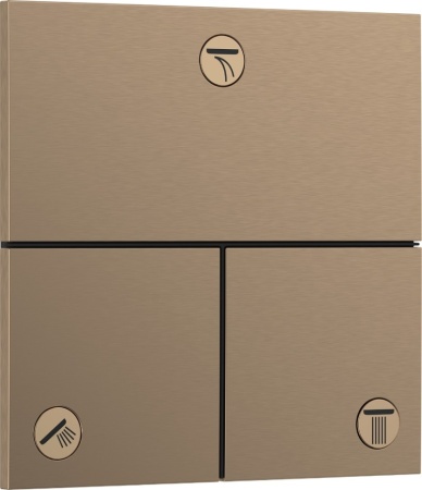 Переключатель потоков Hansgrohe ShowerSelect Comfort E 15573140 шлифованная бронза