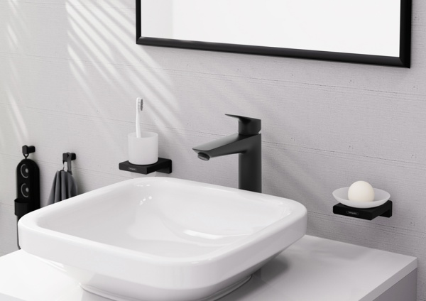 Hansgrohe Logis Смеситель для раковины 190 черный матовый 71090670