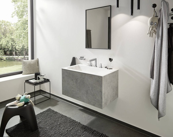 Смеситель для раковины Hansgrohe Finoris 110, со сливным клапаном Push-Open, хром, 76033000