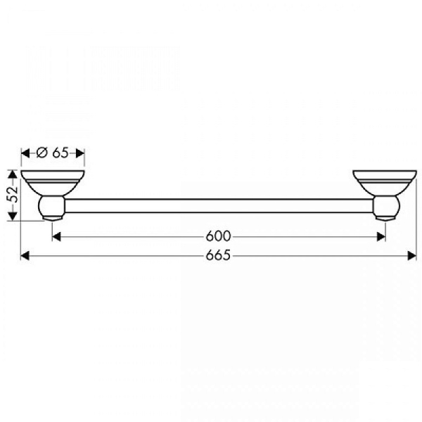 Полотенцедержатель Axor Carlton 41406000