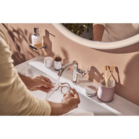 Смеситель для раковины hansgrohe Tecturis S 110 Fine CoolStart, EcoSmart+, 73321000, хром