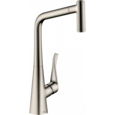 Смеситель hansgrohe Metris для кухонной мойки 14820800, под сталь