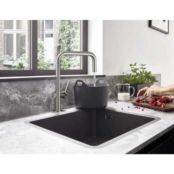 Кухонный смеситель однорычажный, U 220, 1jet Hansgrohe 72806000, хром