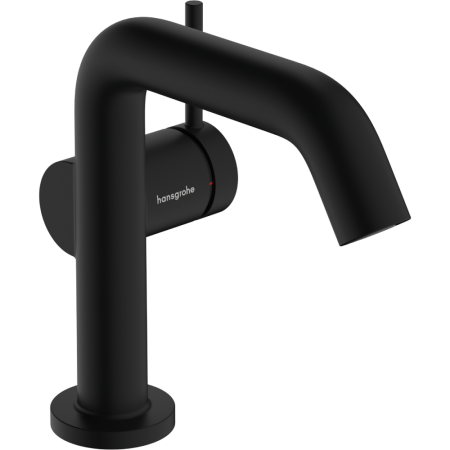 Смеситель для раковины hansgrohe Tecturis S 110 Fine CoolStart, EcoSmart+, с донным клапаном, 73323670, матовый черный