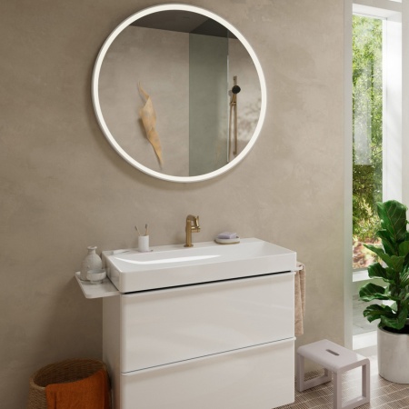 Смеситель для раковины hansgrohe Tecturis S 110 Fine CoolStart, EcoSmart+, 73321140, шлифованная бронза