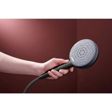 Душевой гарнитур hansgrohe Raindance Alive Select S 125, 3 струи, со штангой Unica E Puro 90 см, 24601340, шлифованный черный хром