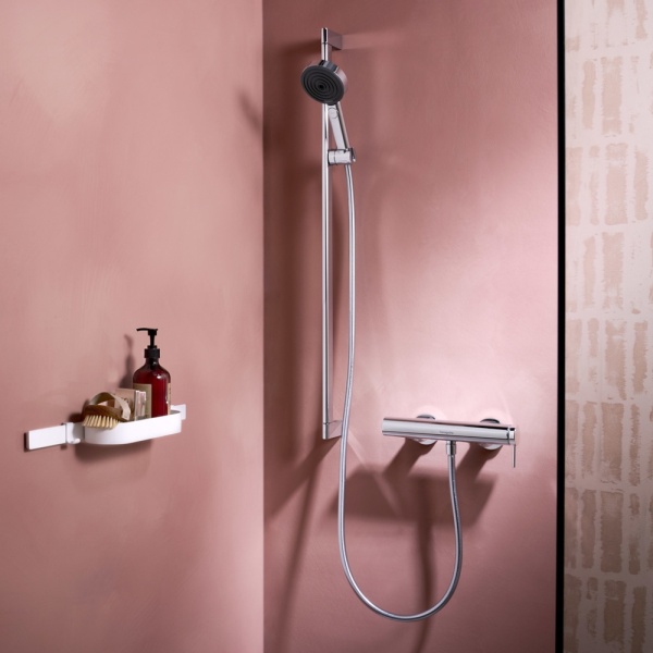 Смеситель для душа hansgrohe Tecturis S внешнего монтажа, 73622000, хром