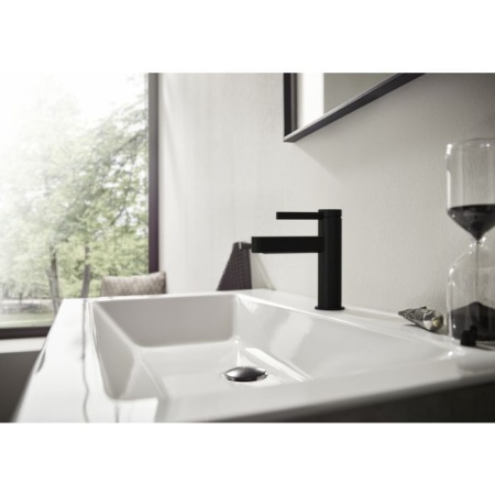 Смеситель для раковины Hansgrohe Finoris 76023670 матовый черный