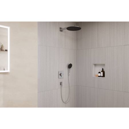 Душевая система hansgrohe Raindance Alive S Design ShowerSet 300 1jet с термостатом ShowerSelect Comfort E, 24630000, хром