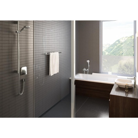 Душевой набор hansgrohe Croma Select E Multi 26590400, белый/хром