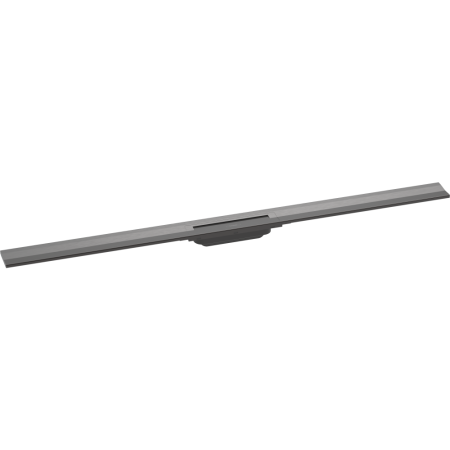 Внешняя часть трапа для душа hansgrohe RainDrain Flex, 120 см, укорачиваемая 56054340, шлифованный черный хром