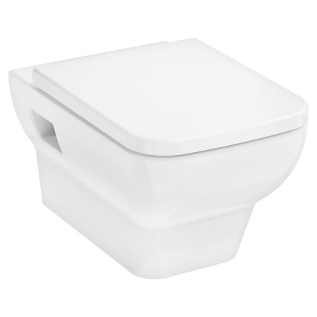 Hansgrohe Комплект CreekTide Q Унитаз подвесной безободковый 540x360 с сиденьем с микролифтом белый глянцевый HGSET001