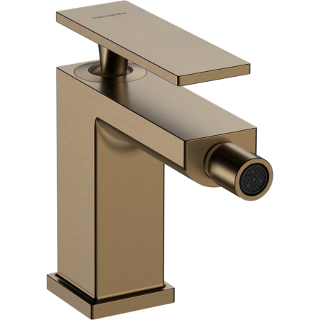 Смеситель для биде hansgrohe Tecturis E со сливным гарнитуром, 73200140, шлифованная бронза