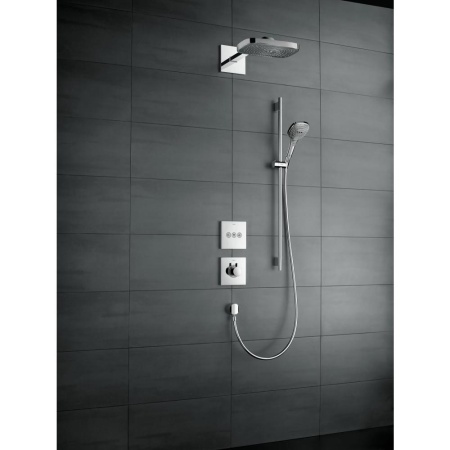 Душевой набор hansgrohe Raindance Select E 120 3jet/Unica S Puro 26621400, белый/хром