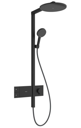 Душевая стойка Hansgrohe Raindance Alive S Showerpipe 300 24582670 матовый черный