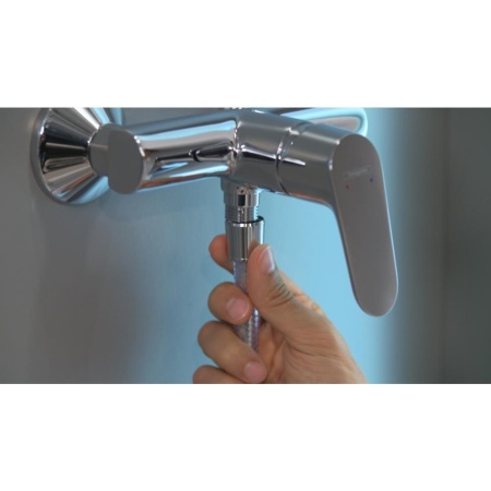 Душевой набор hansgrohe Crometta 1jet 90 см. 26537400, белый/хром