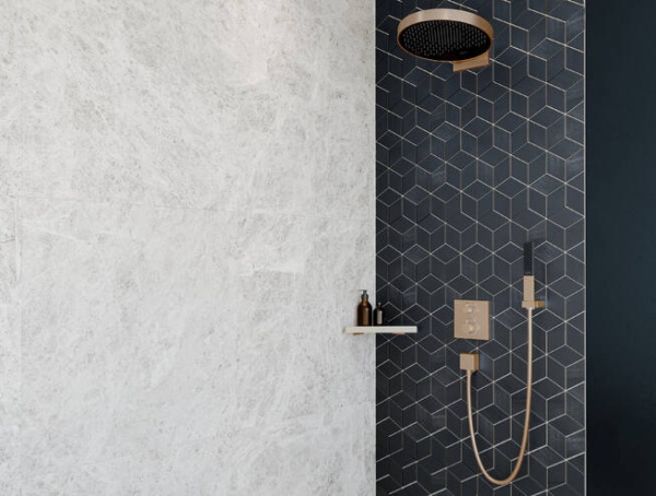 Hansgrohe 15714140S Set HG Ecostat Square термостатический смеситель для душа (15714140+01800180) шлифованная бронза