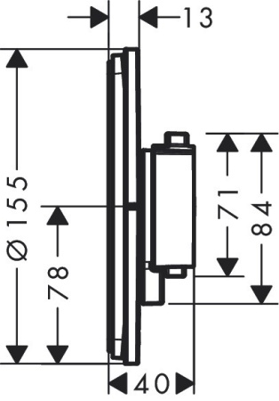 Термостат Hansgrohe ShowerSelect Comfort S 15559700 матовый белый