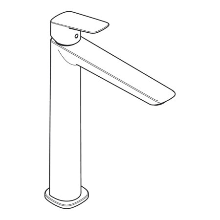 Hansgrohe Logis Смеситель для раковины 240 Fine без донного клапана черный матовый 71258670