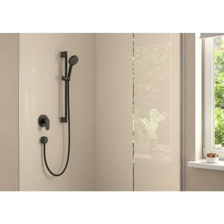 Смеситель для душа однорычажный Hansgrohe Vernis Blend 71649670, матовый черный