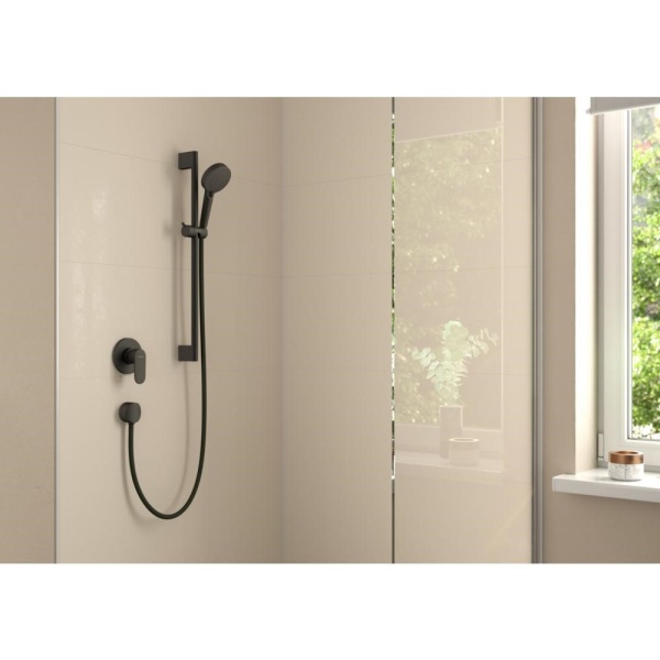 Смеситель для душа однорычажный Hansgrohe Vernis Blend 71649670, матовый черный