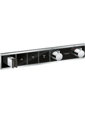 Hansgrohe 15356600S Set HG RainSelect термостатический смеситель для душа (15356600+15311180) черный/хром